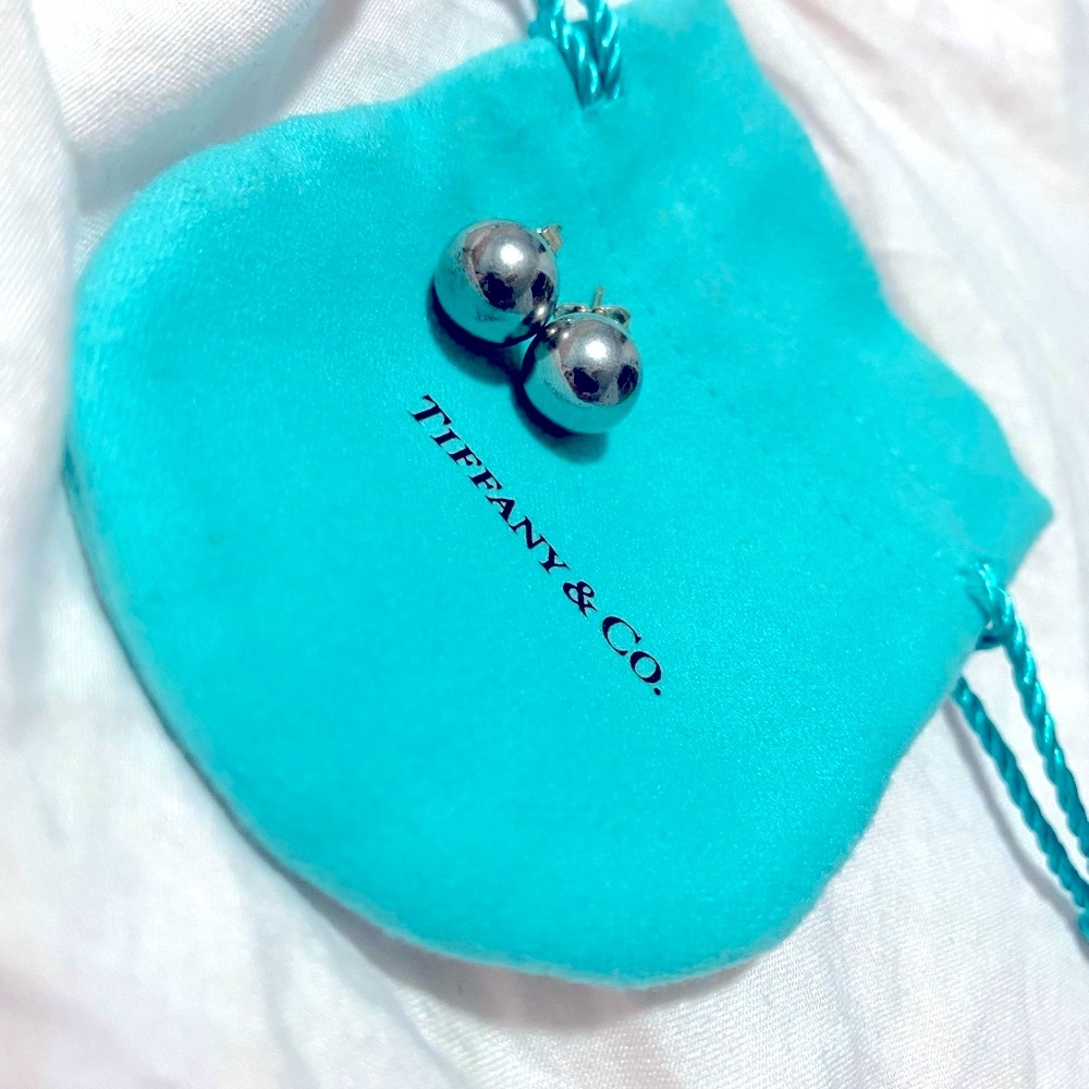 Tiffany Silver 10mm Ball Earrings